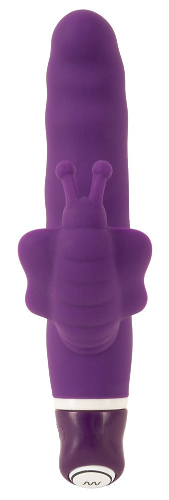 Sweet Smile vlinder vibrator met gebogen punt - Paars