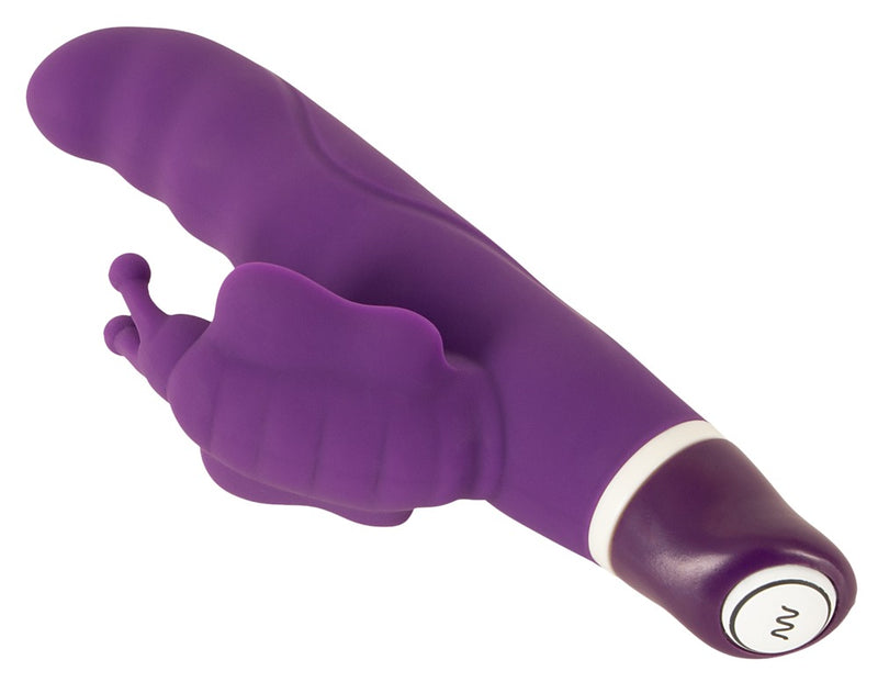 Sweet Smile vlinder vibrator met gebogen punt - Paars