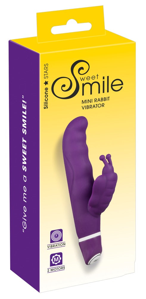 Sweet Smile vlinder vibrator met gebogen punt - Paars