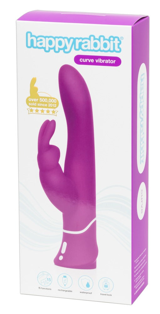 happyrabbit Curve Vibrator Konijntje - Paars