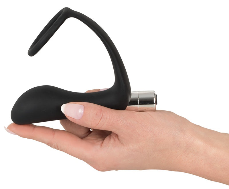 Black Velvets Trilring & plug - Zwart