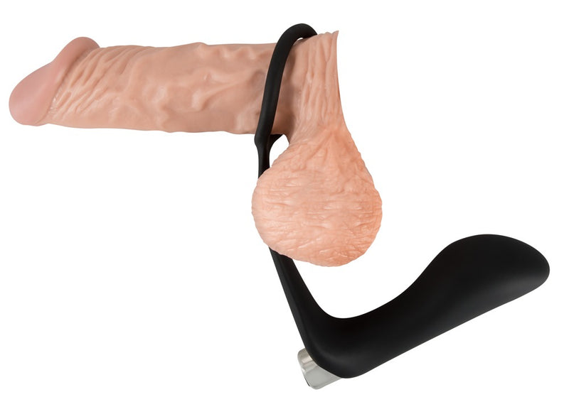 Black Velvets Trilring & plug - Zwart