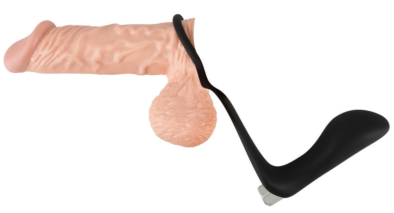 Black Velvets Trilring & plug - Zwart