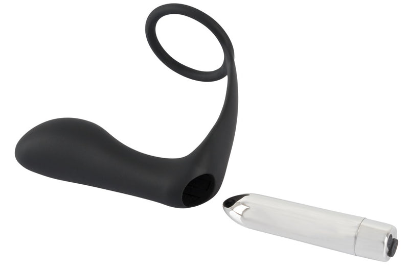 Black Velvets Trilring & plug - Zwart