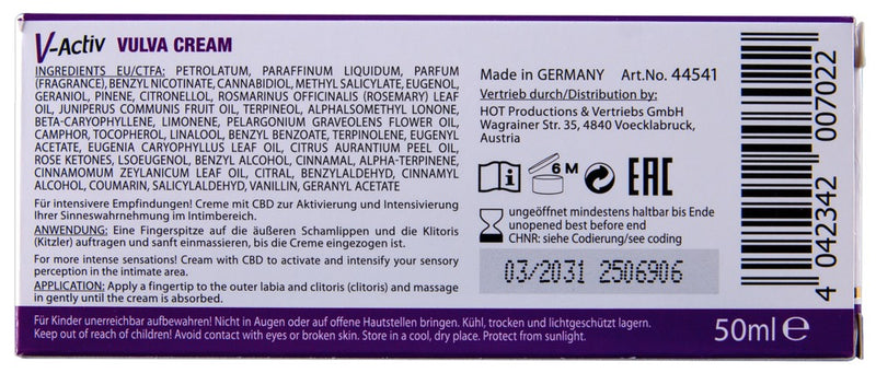 HOT Vulva crème met CBD - Sensatieverhogend