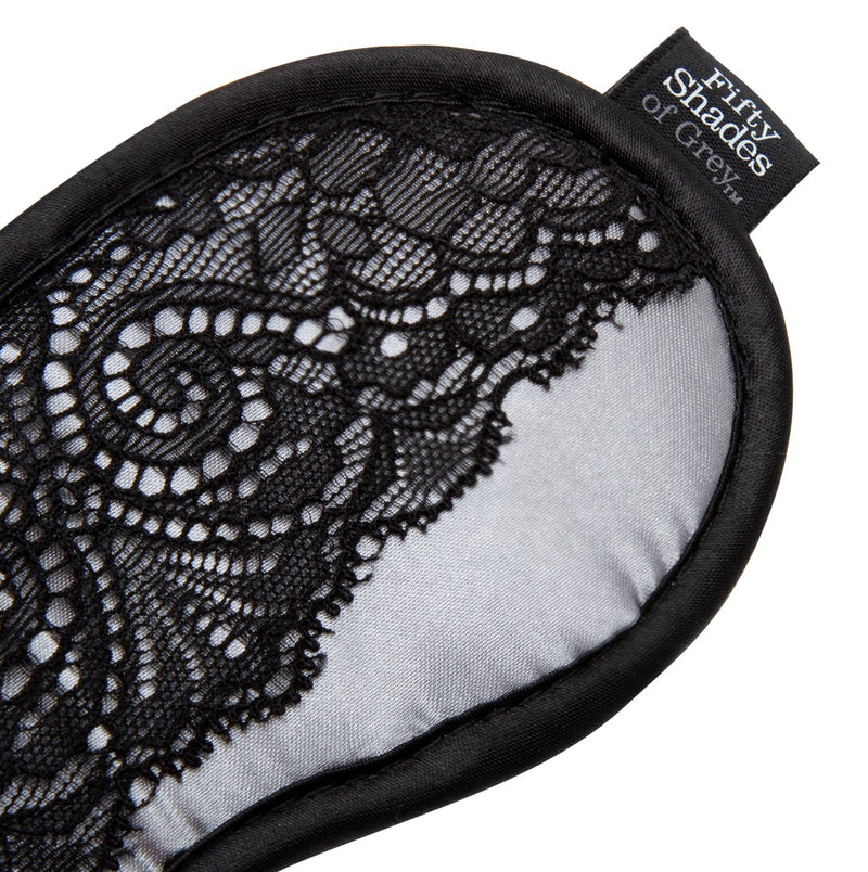 Fifty Shades of Grey satijn blinddoek - Zilver