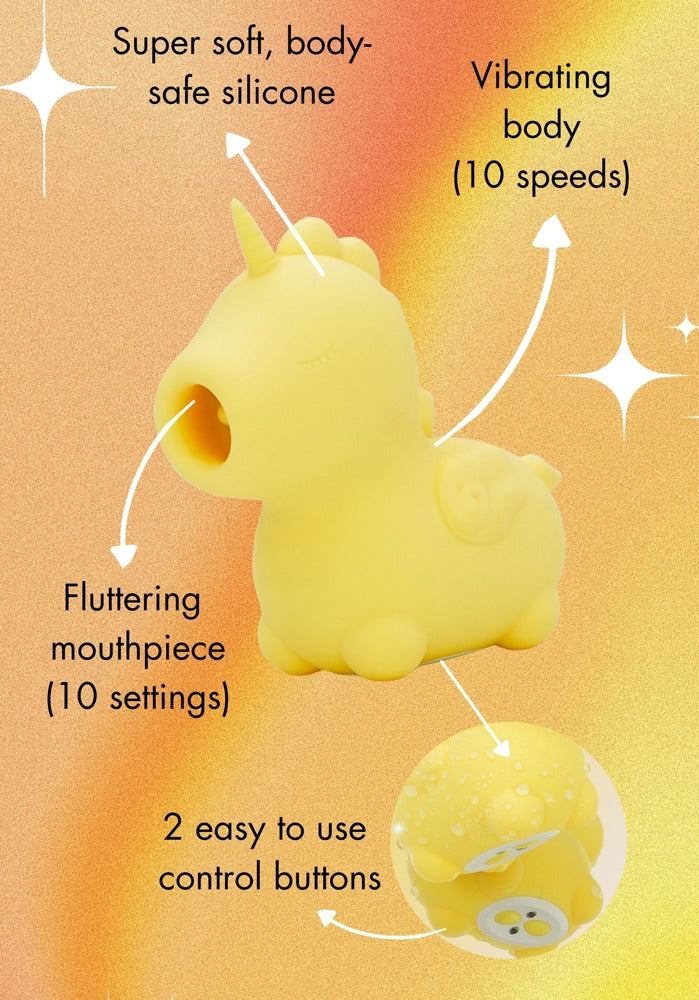 Unihorn Bean Blossom vibrator - Geel