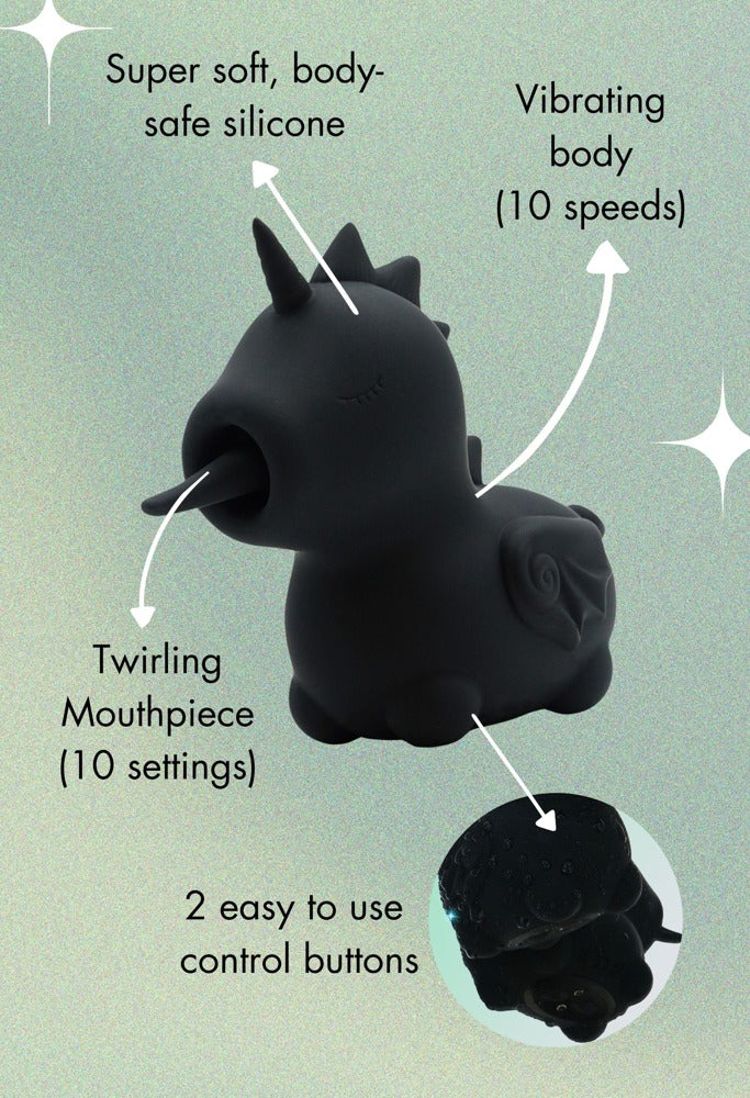 Unihorn Wild Spirit vibrator - Zwart