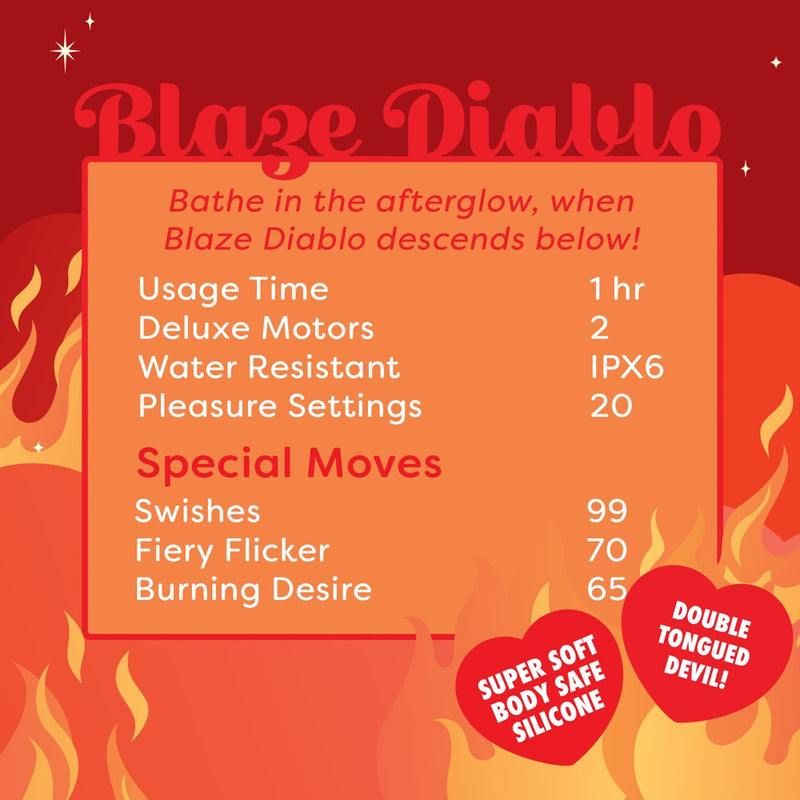 Unihorn Blaze Diablo vibrator - Rood
