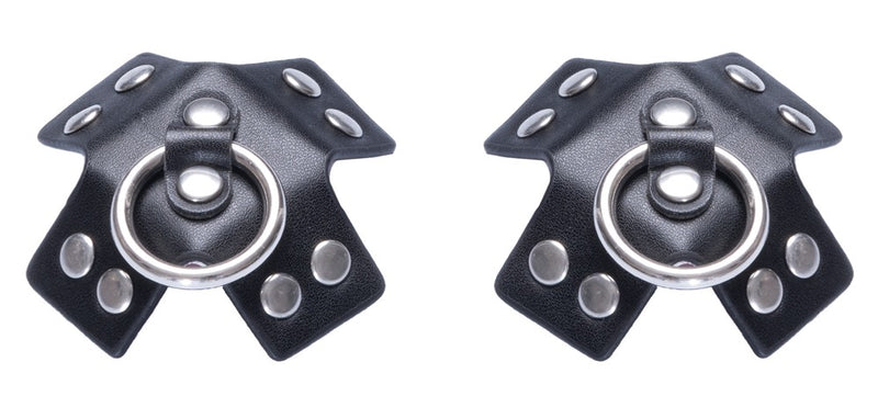 Bad Kitty Tepelplakkers X-vormig met studs - Zwart