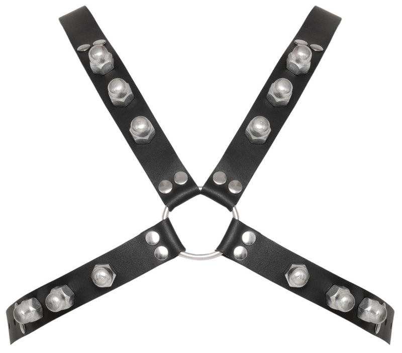 ZADO borstharnas met studs - Zwart