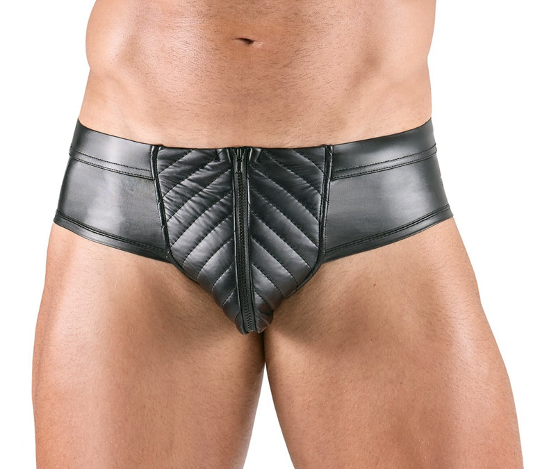 Svenjoyment Slip met ritssluiting en opgestikt zakje - Zwart