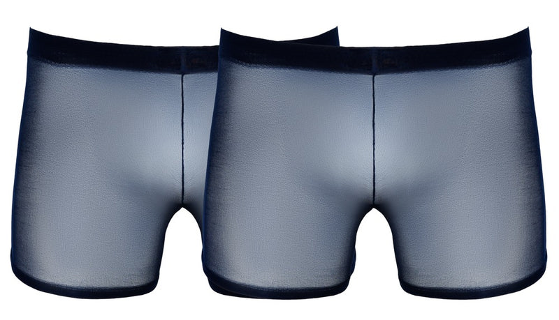 Svenjoyment Boxer 2-pack transparant rekbaar - Blauw