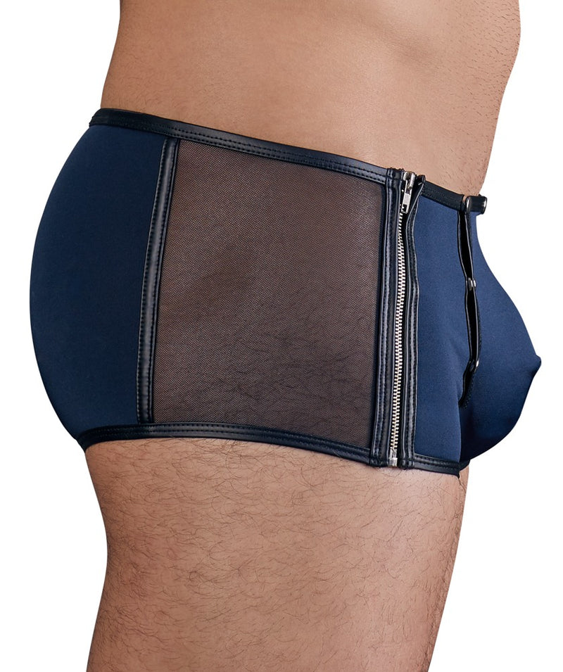 NEK boxer met ritssluiting - Blauw