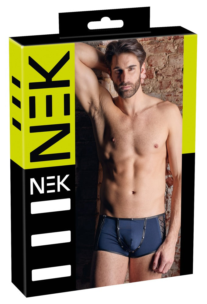 NEK boxer met ritssluiting - Blauw