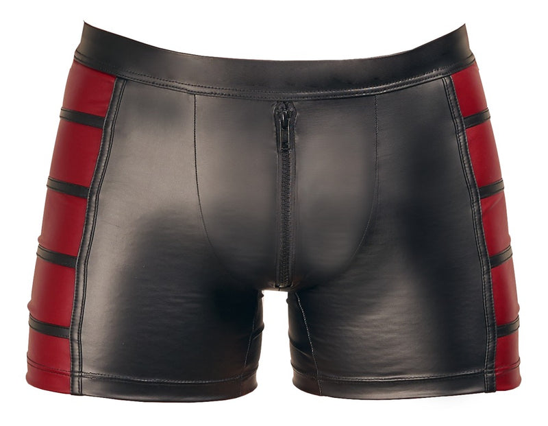 NEK boxer met rode inzetstukken - Zwart