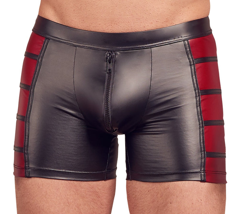 NEK boxer met rode inzetstukken - Zwart