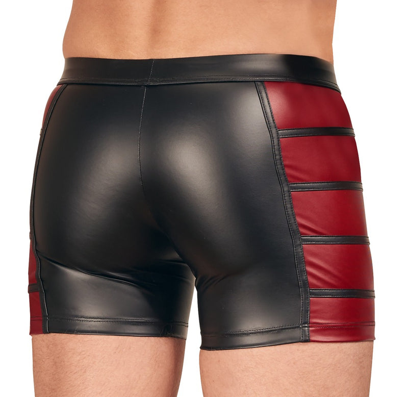 NEK boxer met rode inzetstukken - Zwart