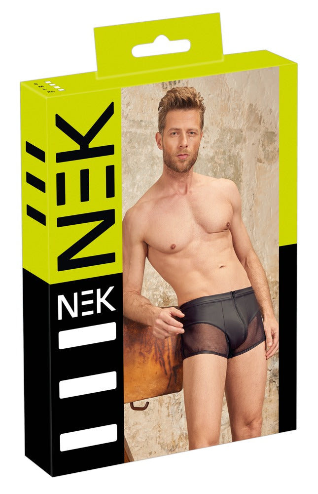 NEK boxer met ritssluiting - Zwart