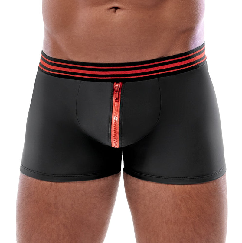 Svenjoyment boxerslip met ritssluiting - Zwart