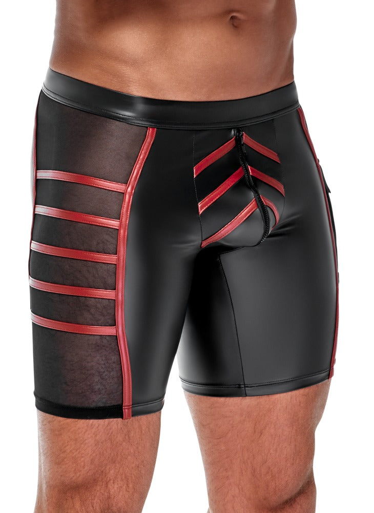 NEK short met contrasterende strepen - Zwart
