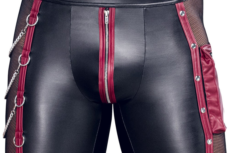 NEK Boxer met gevoerde ritssluiting en rekbare tailleband - Zwart