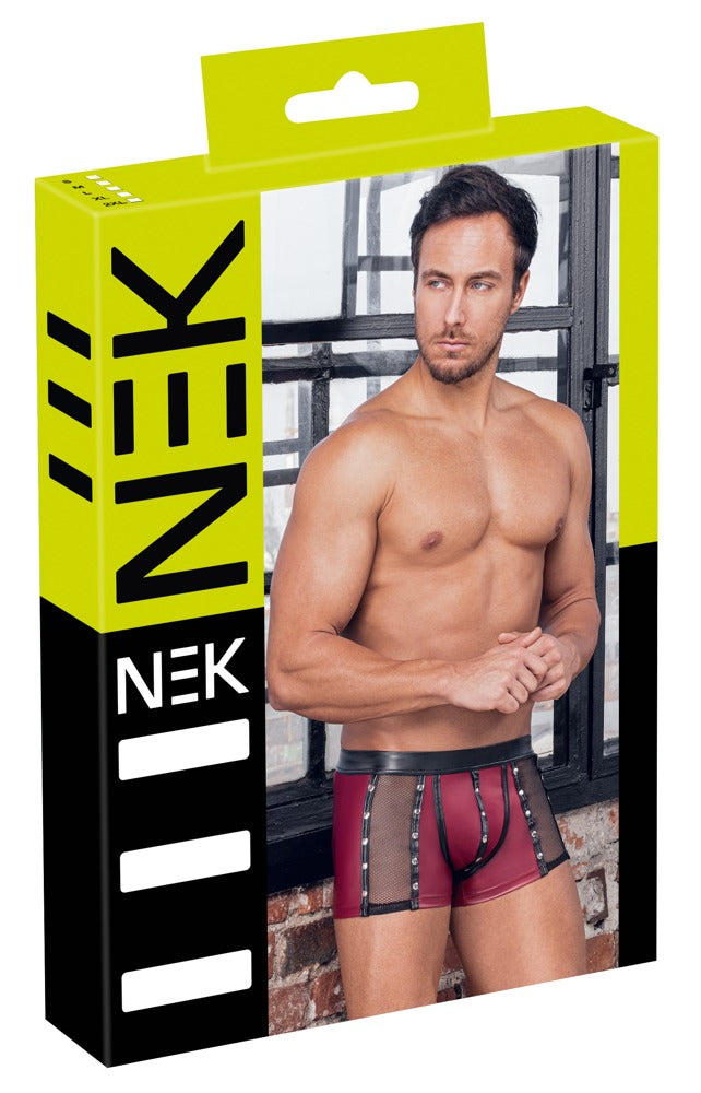NEK boxer met hot mat-look - Rood