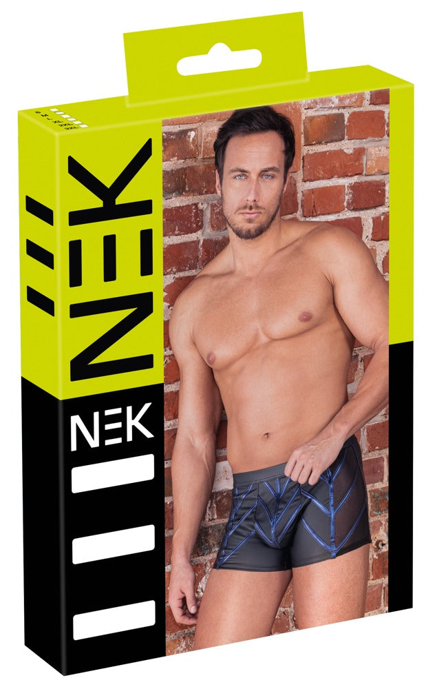 NEK boxer met metallic strepen - Zwart
