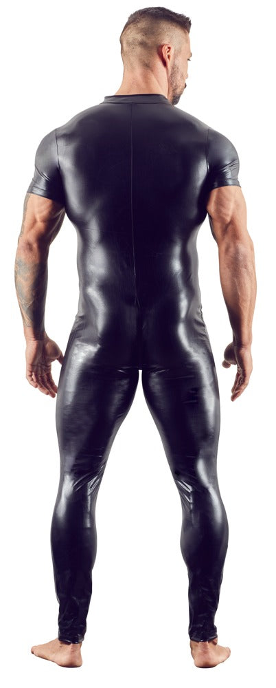 Svenjoyment jumpsuit met 3-wegrits - Zwart