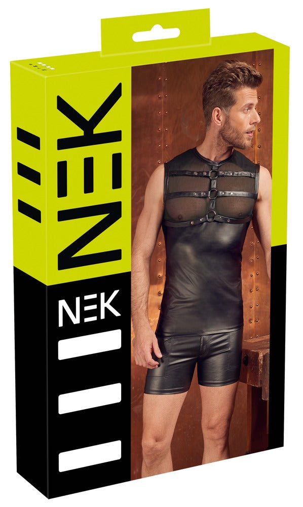 NEK Top met harnas - Zwart