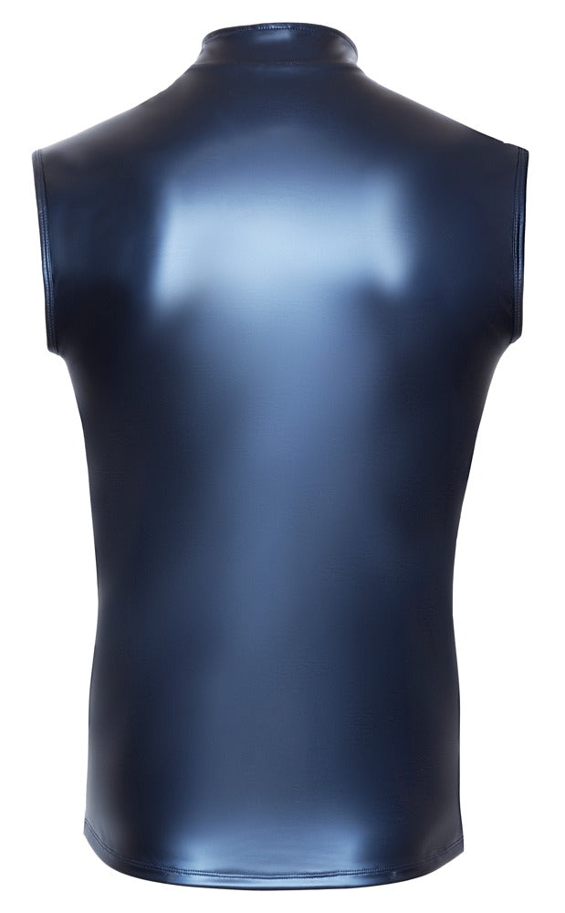 NEK mouwloos shirt met ritssluiting - Blauw