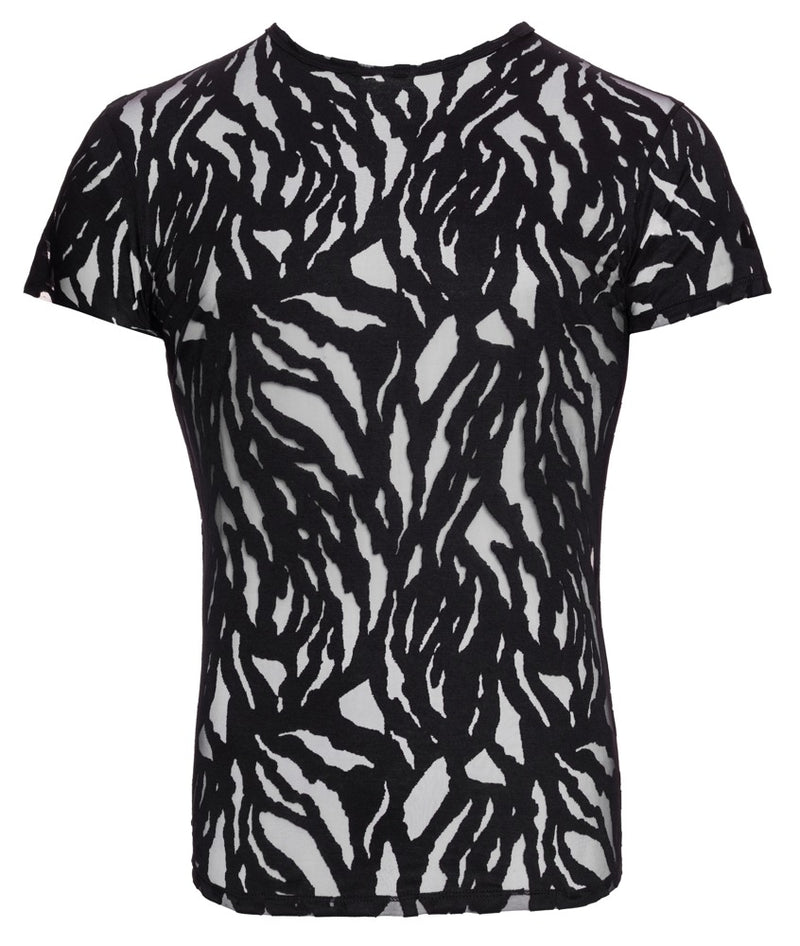 Svenjoyment shirt met burnout-effect - Zwart