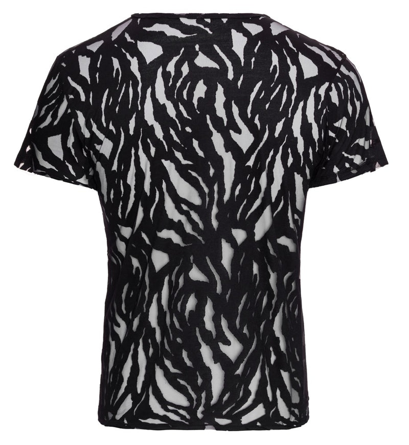 Svenjoyment shirt met burnout-effect - Zwart