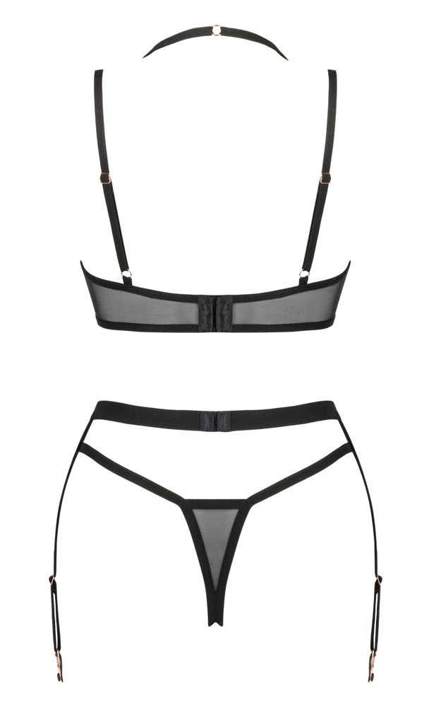 Obsessive beugelbeha set Selinne - Zwart