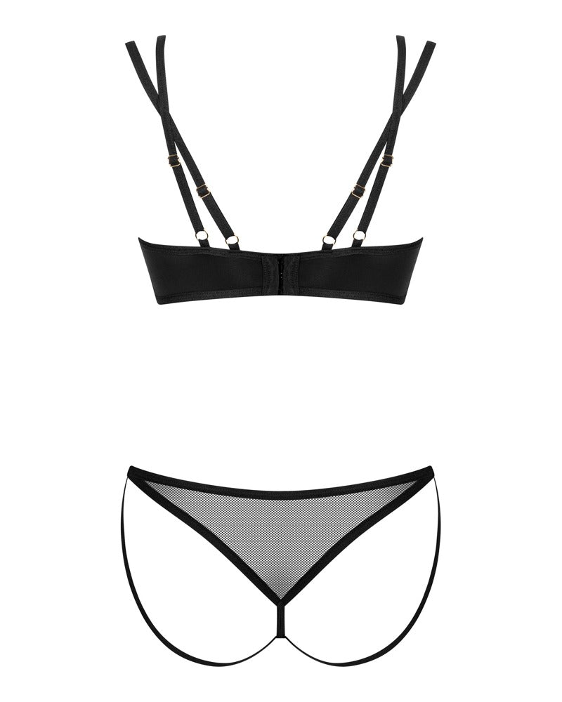 Obsessive lingerieset Nesari - Zwart