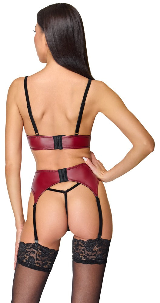 Cottelli LINGERIE Cottelli Jarretel set - Rood