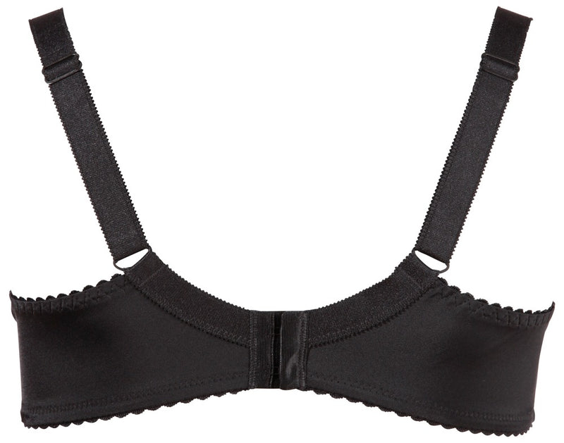 Cottelli CURVES Beugelbeha met jarretels en gewatteerde cups - Zwart