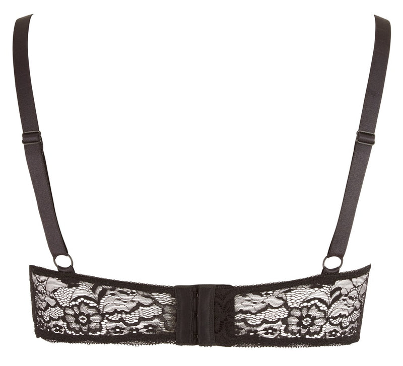 Cottelli CURVES Beugelplank bra met decoratieve ring - Zwart