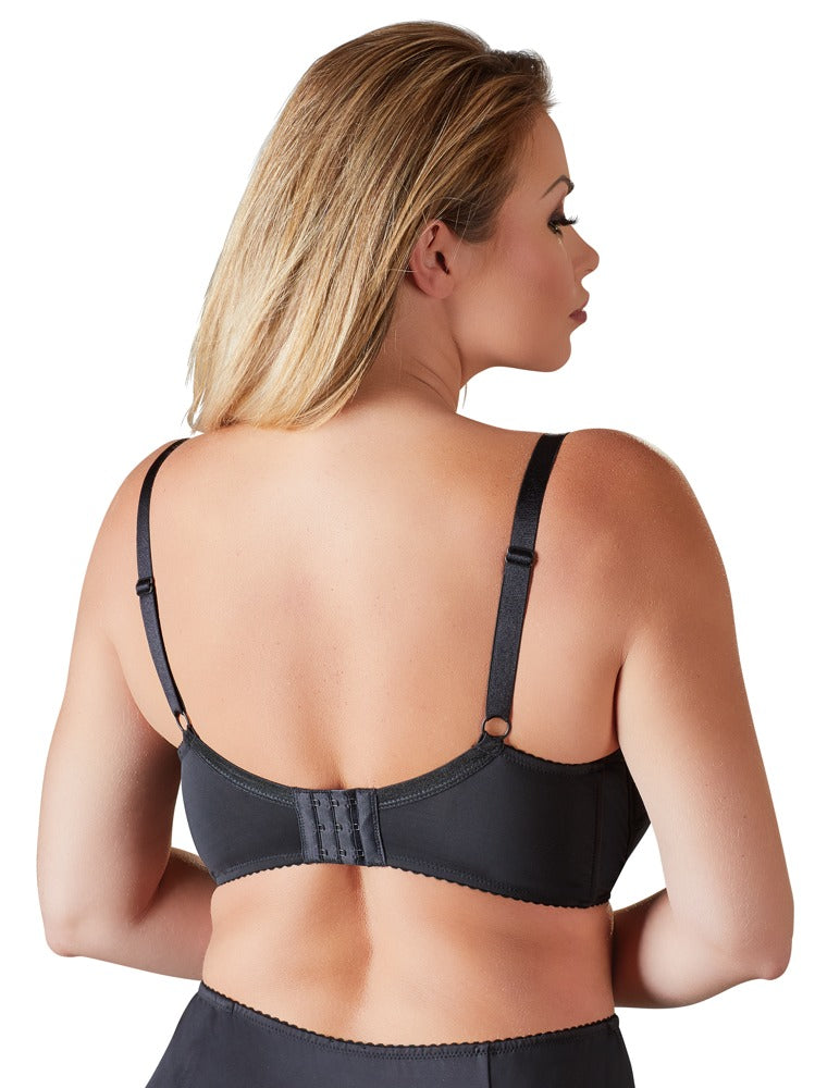 Cottelli CURVES BH met push-up en gewatteerde cups - Zwart