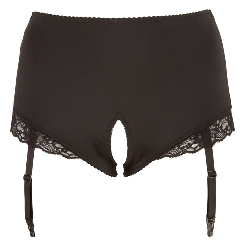 Cottelli CURVES kruisloze slip met open kruis - Zwart
