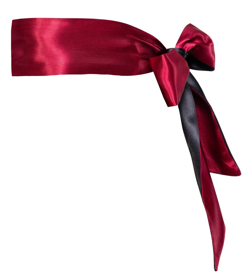 Bondage sjaal tweezijdig satijn - Zwart