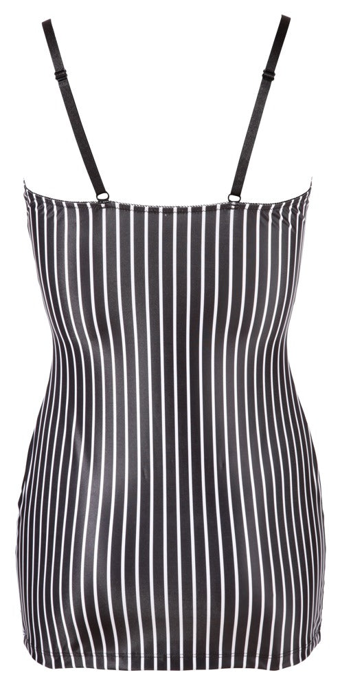 Cottelli COSTUMES kantoorjurk met jarretels - Zwart