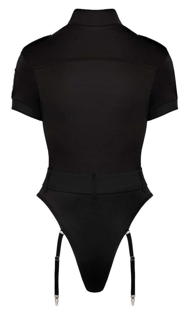 Cottelli COSTUMES politie body met embleem - Zwart