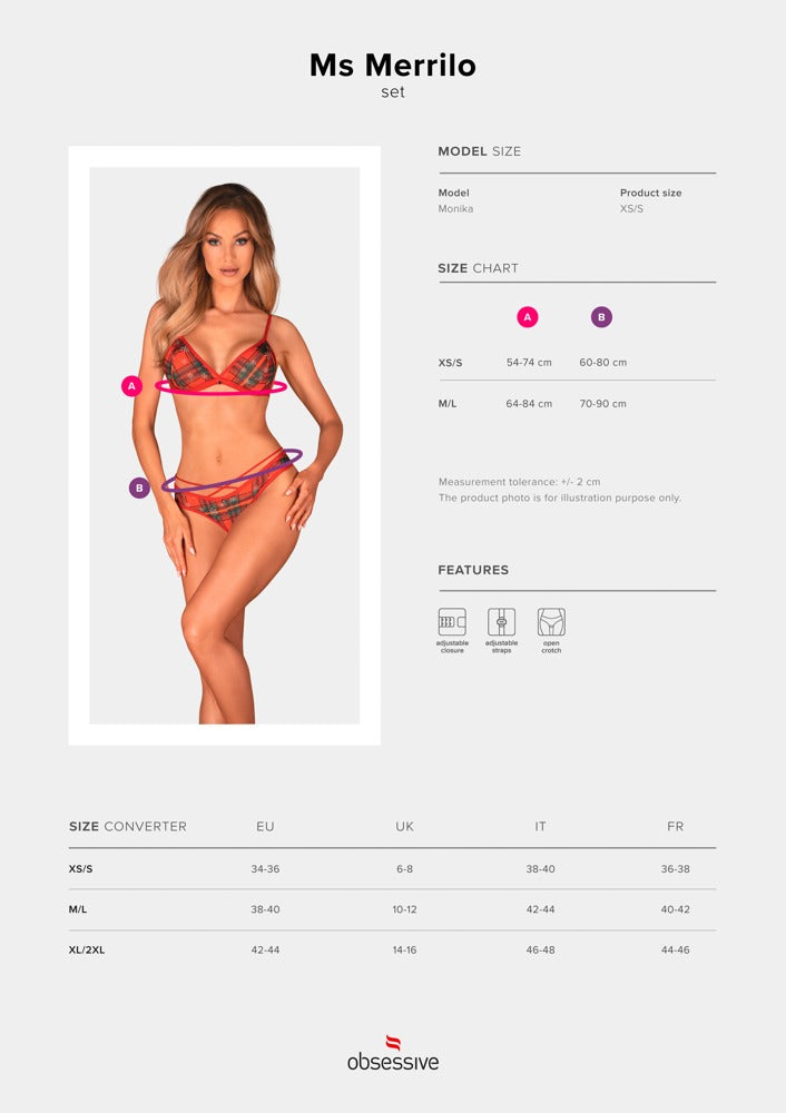 Obsessive Lingerieset - Rood