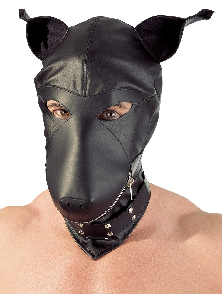 fetish Collection hondvormige capuchon - Zwart
