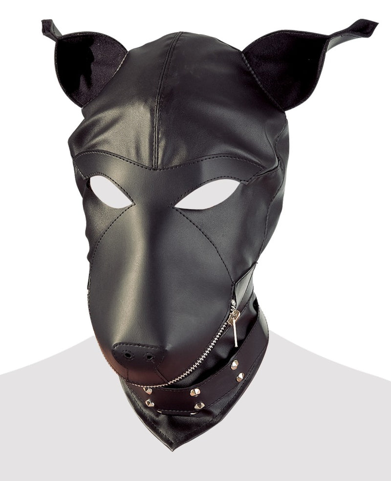 fetish Collection hondvormige capuchon - Zwart