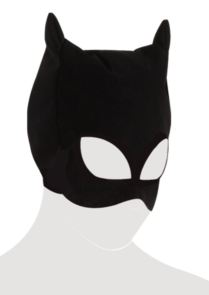 Bad Kitty Kattenmasker met oog- en mondopening - Zwart