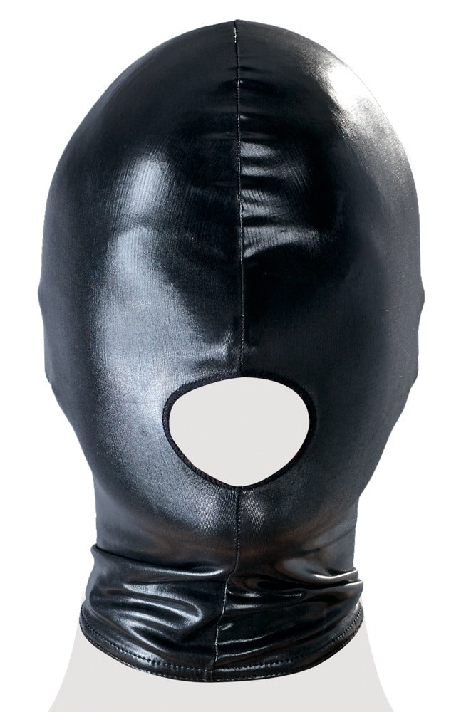 Bad Kitty Masker met mondgat en wetlook - Zwart