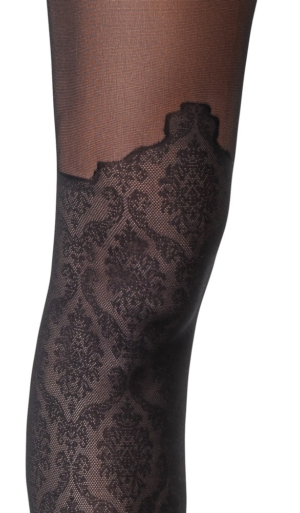 Cottelli LEGWEAR Cottelli kruisloze panty - Zwart