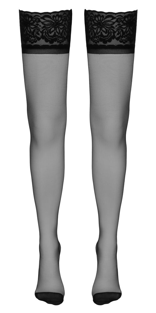 Cottelli LEGWEAR houvast stockings - Zwart